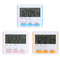 5pcs Multi-function Electric LCD Digital Kitchen Timer Alarm (Blue)