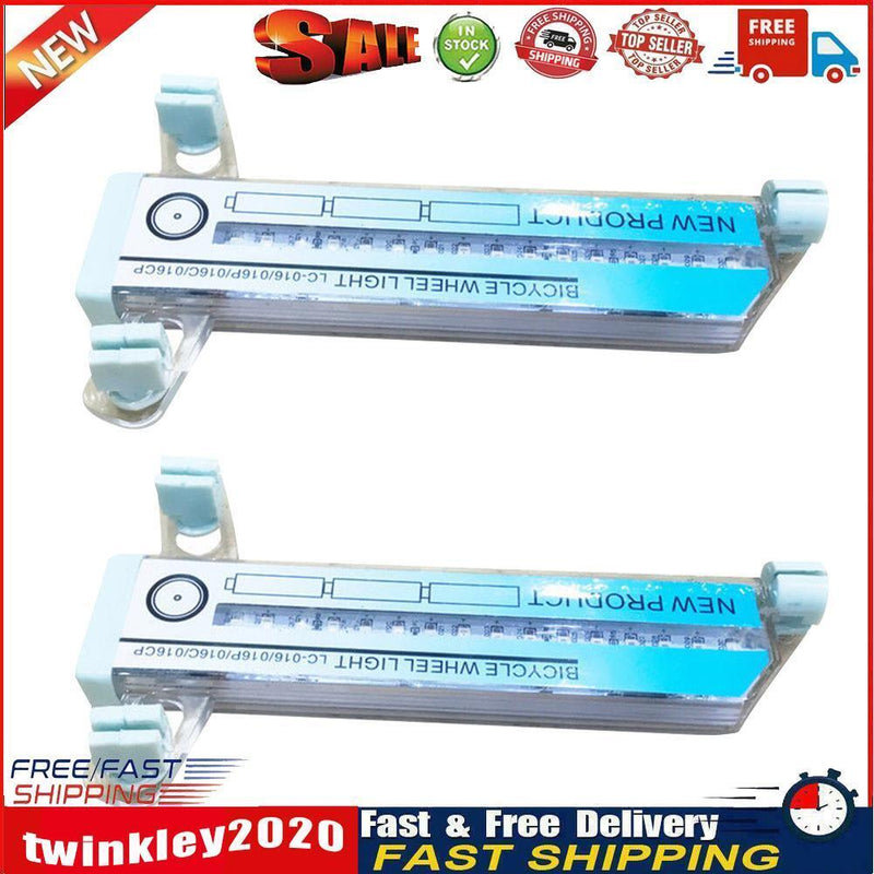 2pcs 32LED Mountain Road Bike Spoke Light Double-Sided Color Warning Lamp Newly