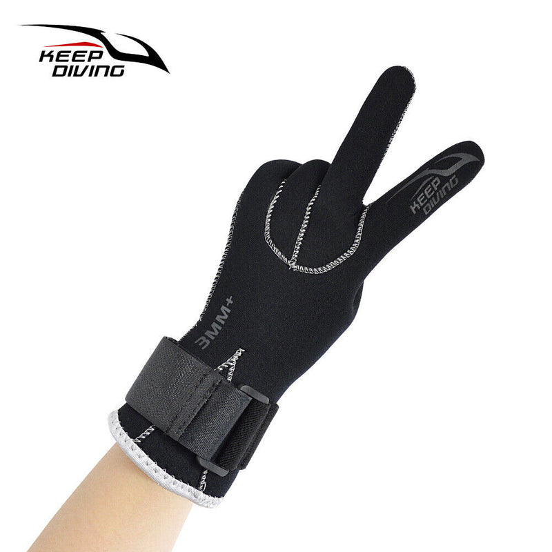 3mm Diving Gloves Men Women Anti-skid Underwater Swim Snorkeling Gloves (S)