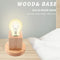 Solid Wood Table Lamp Base E27 220V Wooden Light Holder w/Switch Line (B) Newly
