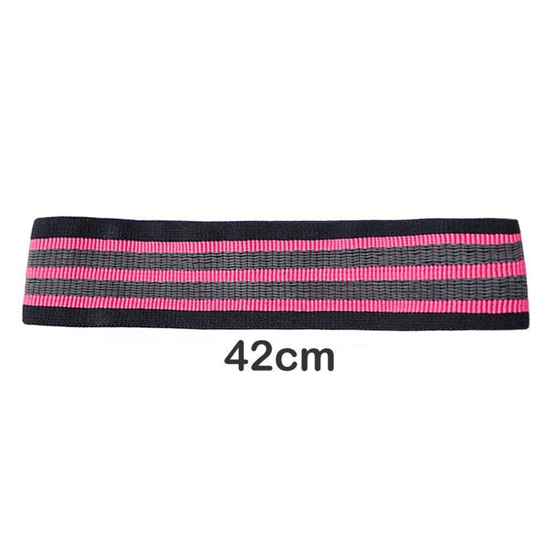 Latex Cotton Stretch Elastic Resistance Bands Hip Fitness Tool (Red L)