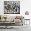 Painting By Numbers Kit DIY Flowers Hand Painted Canvas Oil Wall Art Picture