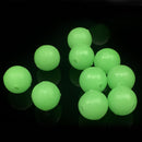 100pcs Hard Luminous Beads Float Balls Fishing Line Stoppers (8x8mm Green) Newly