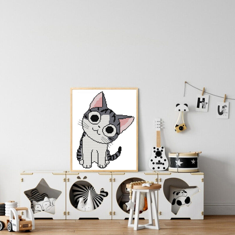 2 Strands 21x29cm Partial Embroidery Cross Stitch Stamped Art Craft Home Decor