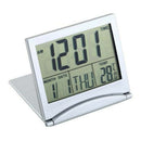 Temperature Weather Calendar Alarm Clock LED Display Folding Table Desk Clock