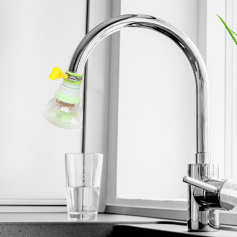 Kitchen Faucet Spouts Tap Splash-Proof Water Purifier Filter Tools (Green) Newly