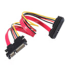 22 Pin Male to Female 7+15 Pin SATA Power Combo Expansion Data Cable 4