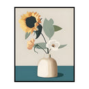 11CT Full Cross Stitch Fresh Sunflower DIY Printed Wall Art Home Decoration G