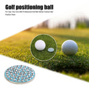 Golf Ball Marker Iron+ABS Golf Marker Ball Position Accessories (Blue)