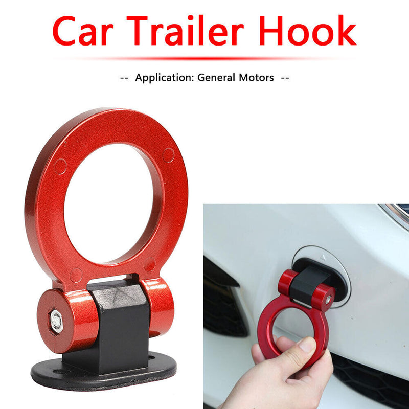 Universal ABS Racing Ring Style Dummy Car Trailer Hook Auto Exterior Access