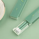 Camping Reusable For Sushi Bento Chopsticks Food Sticks With Portable Box