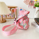 Children Cute Cartoon Print Chest Bag Crossbody Bags Mini Nylon Messenger Bags