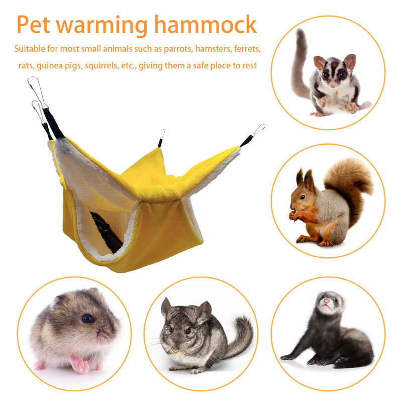Small Animal Hammocks Hideout for Hamsters Hanging Ferret Squirrels Bed