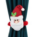 Santa Claus Christmas Decorations Curtain Decor Home Ornaments Curtain Holder