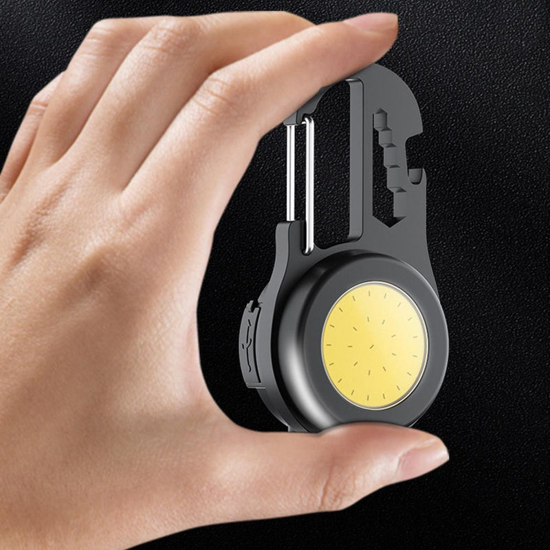 Mini COB Keychain Light USB Strong LED Work Outdoor Camping Emergency Lamp