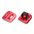 5pcs Bike Brake Cable Guide Clips Aluminium Alloy C Buckles Clamp (Red) Newly