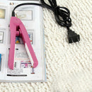 Mini Hair Straightener Flat Iron Curler  Ceramic Tourmaline Plates(Pink) Newly