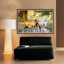 5D Horses River Diamond Painting Embroidery DIY Cross Stitch Home Decorate