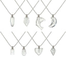 Crystal Vial Necklace Wishing Bottle Pendant Perfume Jar Pendant Lucky Charm
