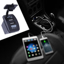 Universal Car Motorcycle 3.1A Dual USB Charger with Waterproof Cover for Phone