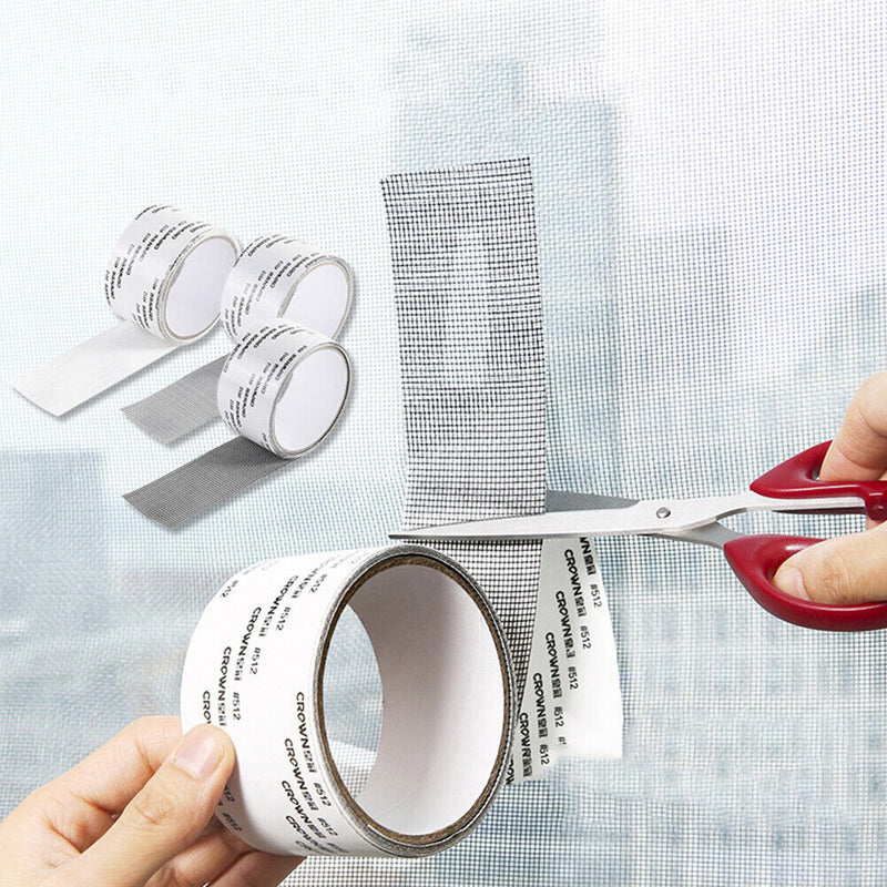 10cmx2m Screen Repair Tape Window Door Patch Self-Adhesive Mosquito Netting
