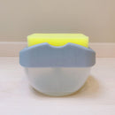 2-in-1 Soap Pump Dispenser with Sponge Holder Hand Press Soap Box (Grey)