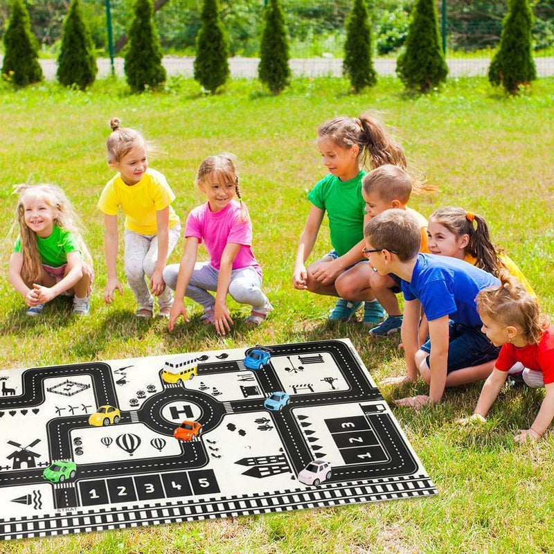 Baby Crawling Mat Cartoon Play Mat for Children Game Pad (130x100cm) Newly