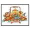 Partial Embroidery Teapot Stamped Canvas 14CT DIY Cross Stitch Kits (J531) Newly
