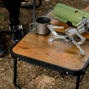 Mountainhiker Outdoor Table Multi-Purpose Table Desk Retro Wood Grain for H