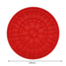 #A Silicone Dog Feeding Lick Mat Cat Feeder Licking Pad Slow Feeder Bowls for Pe