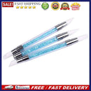 Nail Art Brush Dotting Tools 2 Way Nail Art Sculpture Pen Silicone Carving