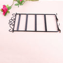 Earrings Necklace Ear Studs Jewelry Display Rack Metal Stand Holder(Black)