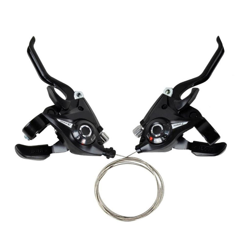 Durable 3 Speed Black Bike Accessories Speed Set Brake Shifter Sets V-Brake