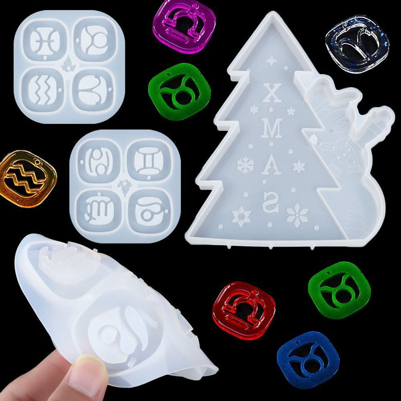 Dropping Tool Crystal Glue Pendants Mold Silicone Molds Constellation Mold