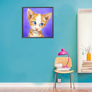 5D Diamond Painting Kit DIY Cute Cat Full Round Drill Mosaic Picture Wall Dec