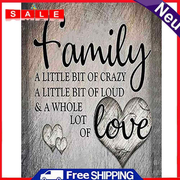 Full Cross Stitch 11CT Family Love Counted Embroidery DIY Home Decoration Gifts