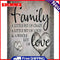 Full Cross Stitch 11CT Family Love Counted Embroidery DIY Home Decoration Gifts