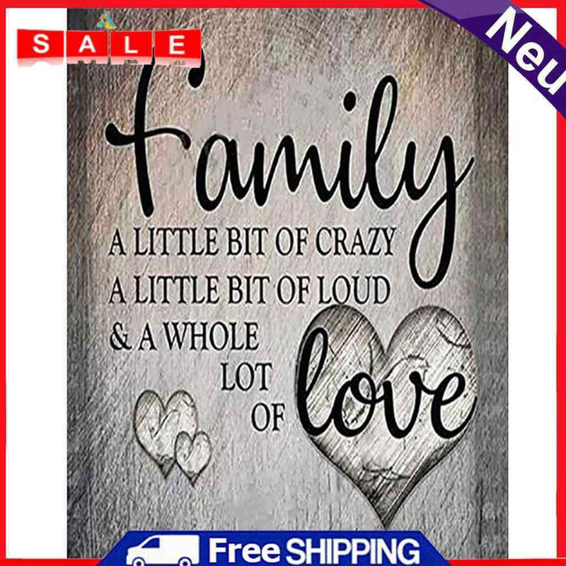 Full Cross Stitch 11CT Family Love Counted Embroidery DIY Home Decoration Gifts