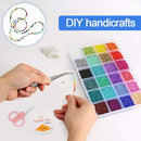 FUNNY HOUSE Mini Glass Beads 2mm 24000 Piece DIY Bracelet Art and Jewellery Making