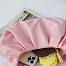 Women Fashion Pleated Shoulder Underarm Bag Hobos Solid Color PU Leather Wallet