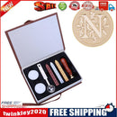 Ancient English Alphabet Letter Metal Seal Wax Stamps Sticks Candles Set (N