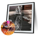 Cat Tiger 5D Diamond Painting Embroidery DIY Cross Stitch Craft Home Decor Newly