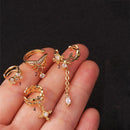 Fashion Gift Ear Clip CZ Cuff Earrings Zircon Ear Cuff No Piercing Earring