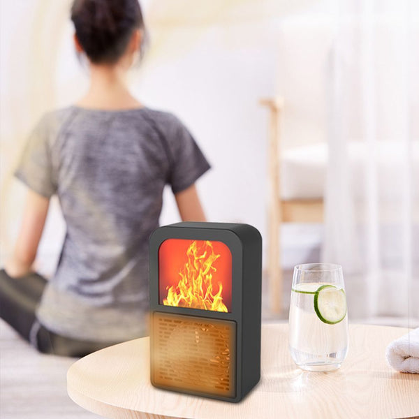 Wall 400W For Home Office Heat Stove Mini Heating Fan Plug In Heater Warmer