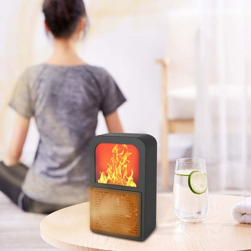 Wall 400W For Home Office Heat Stove Mini Heating Fan Plug In Heater Warmer