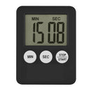 Thin LCD Digital Screen Kitchen Timer Cooking Countdown Alarm Clock (Black)