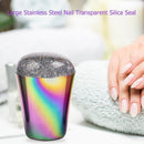 Colorful Transparent Silicone Seal Stamp with Cover DIY Nail Art Tools (01)