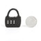 Zinc 3 Digit Code Combination Password Lock Mini Carrying Case Lock (Black)