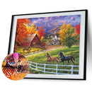 DIY Diamond Painting Kits Manor Full Round Drill Wall Decor Art Home Decorati