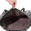 Rucksack Lady Handbag Large Capacity Zebra Leopard Crossbody Bag Leather Bags